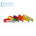Горячие продажи моды дизайн пользовательские рекламные красочные печати струнные браслеты для футбольной команды